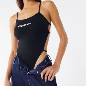 I.AM.GIA Black Strappy Bodysuit